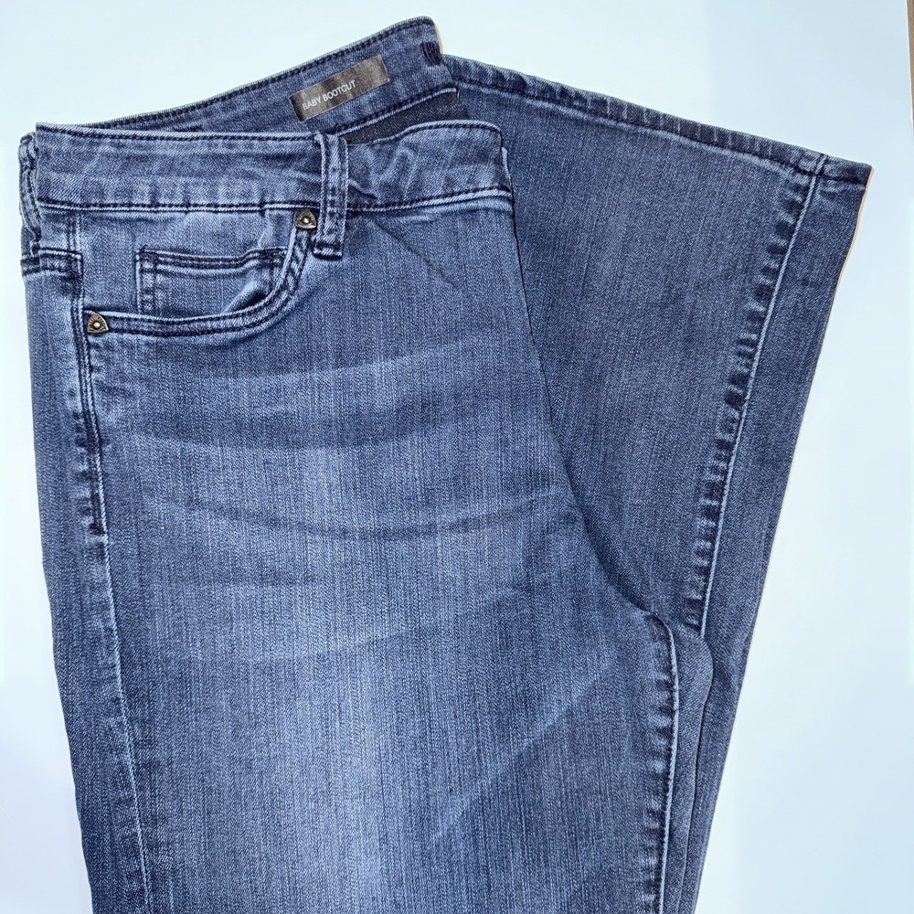 KUT from the Kloth Baby Bootcut Jeans Women's Sz 16S Dark Blue Wash Stretch